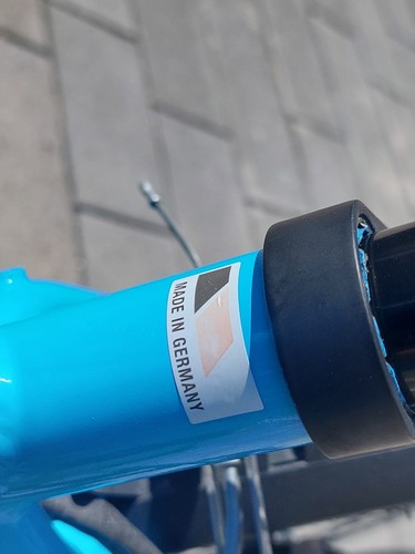 Cyke blaues fahrrad mit - fahrrad,