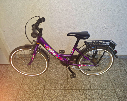 Puky kinderfahrrad lila - zl, mit